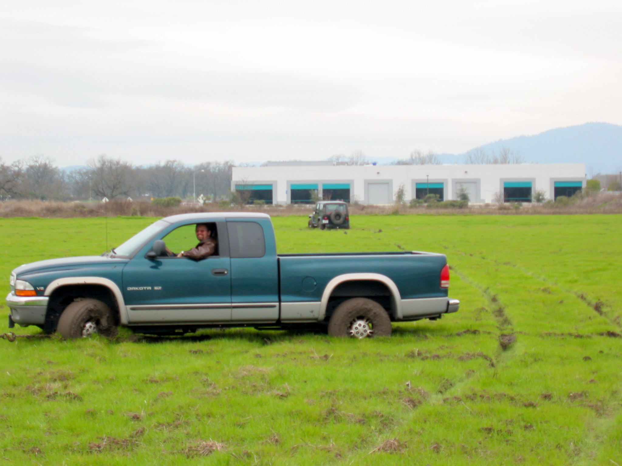 Mike tried to 'help'; he got towed out first