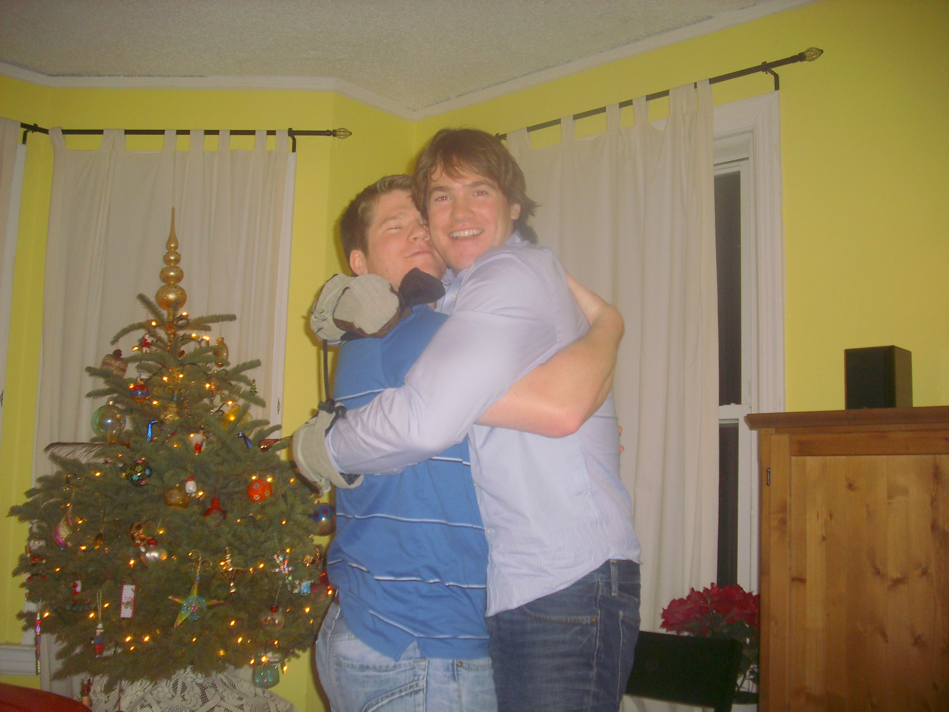 William and Joe have a little love-in