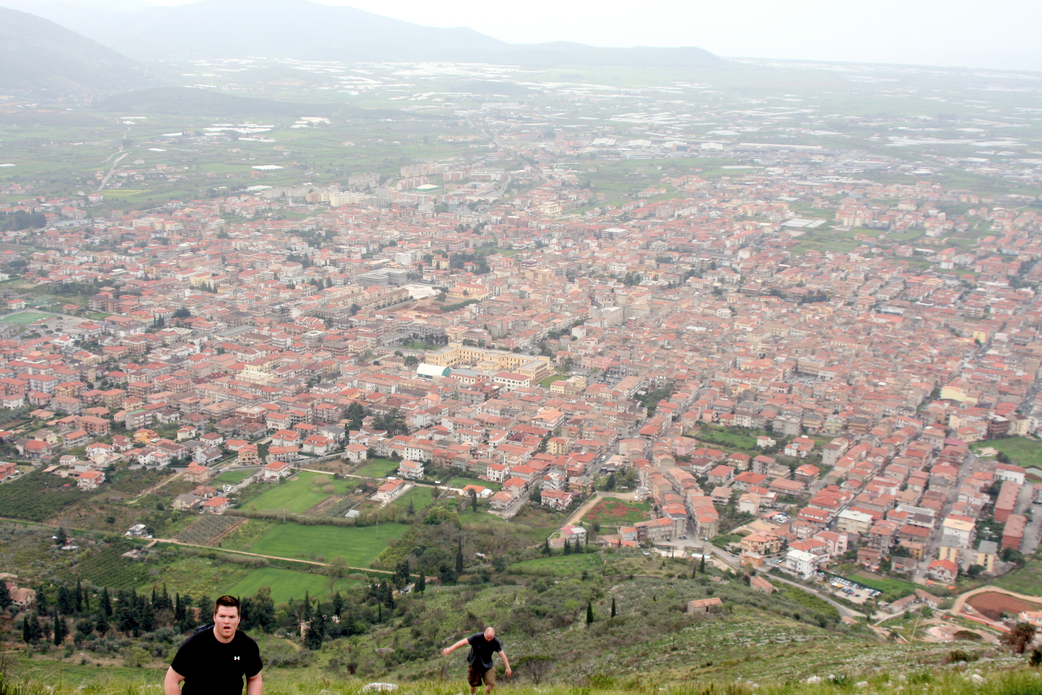 Climbing up from Fondi