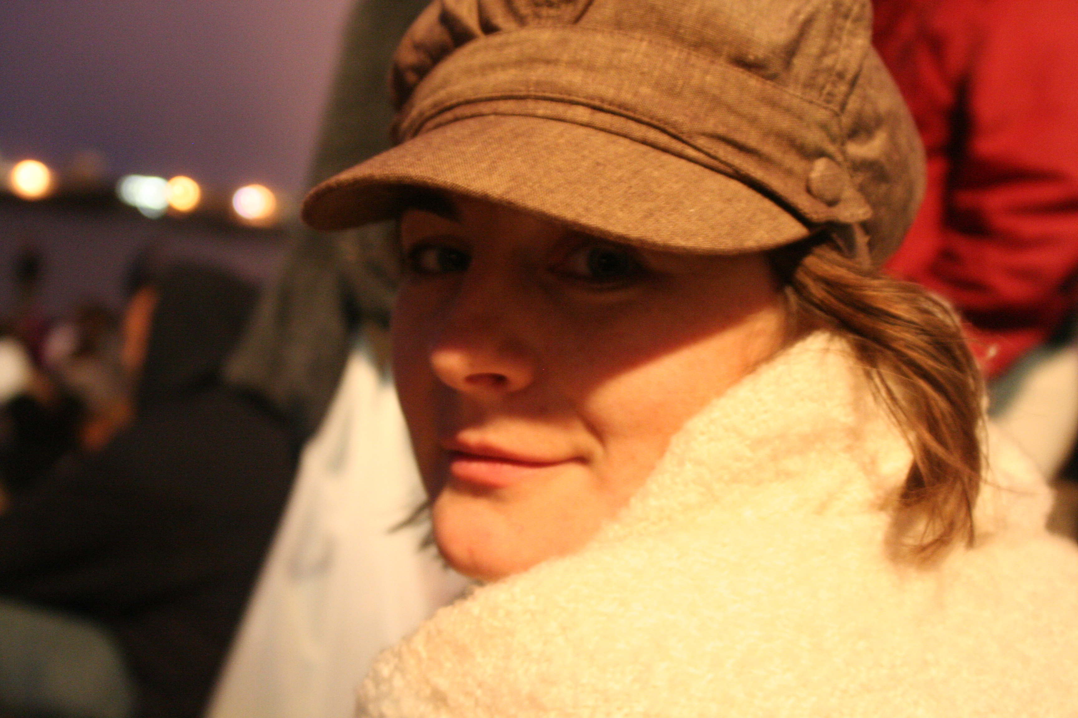 Sara and her yak-herding sweater