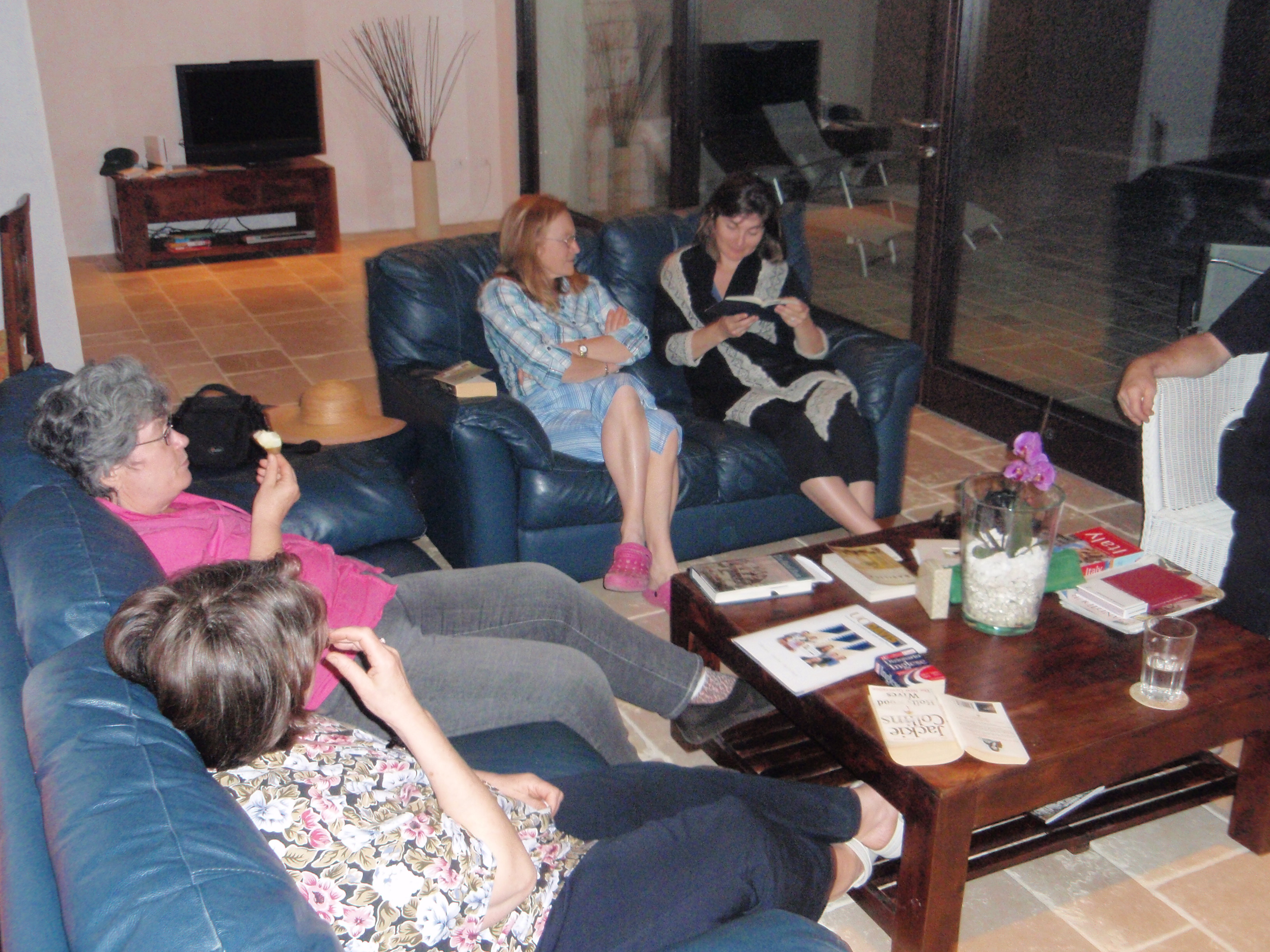 Relaxing after dinner