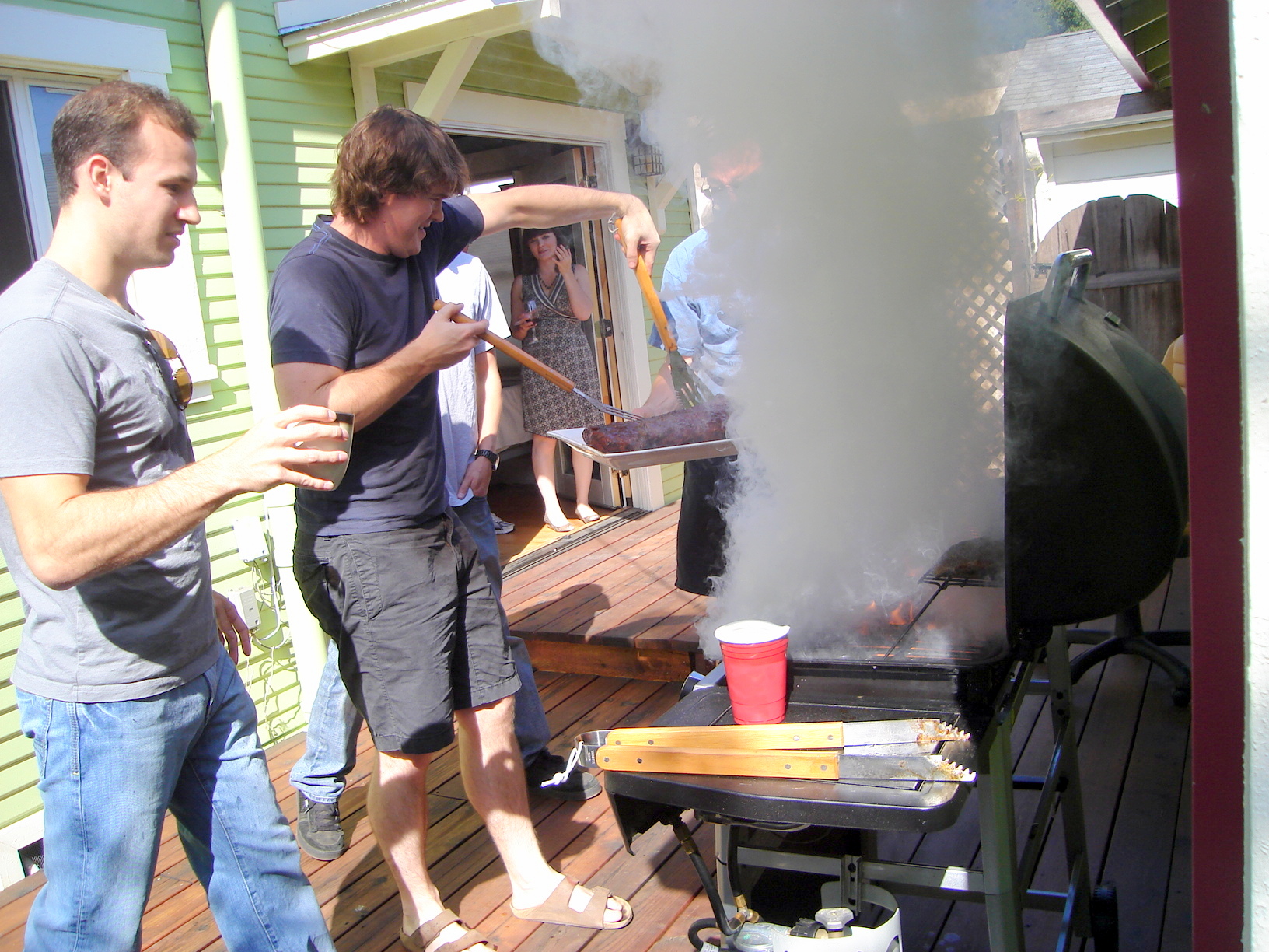 Putting out the fire with beer