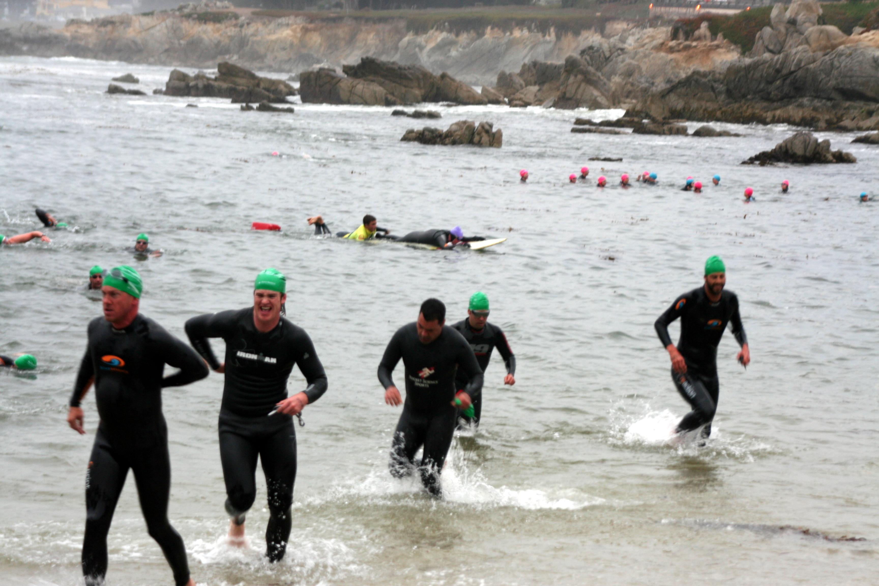 Coming out of the water