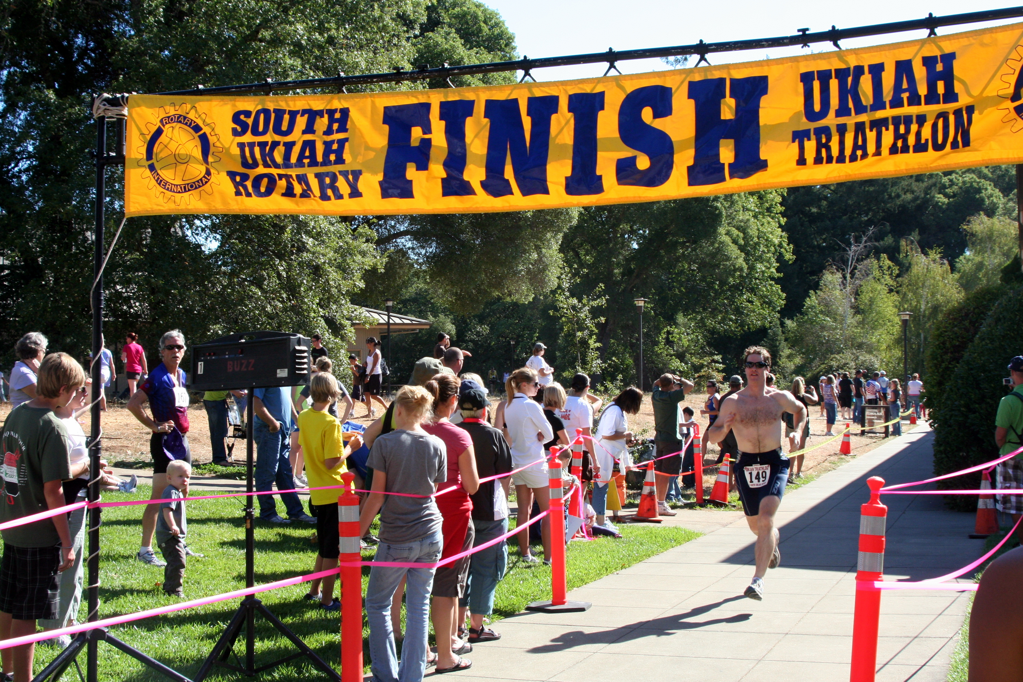 Sprinting to the line!