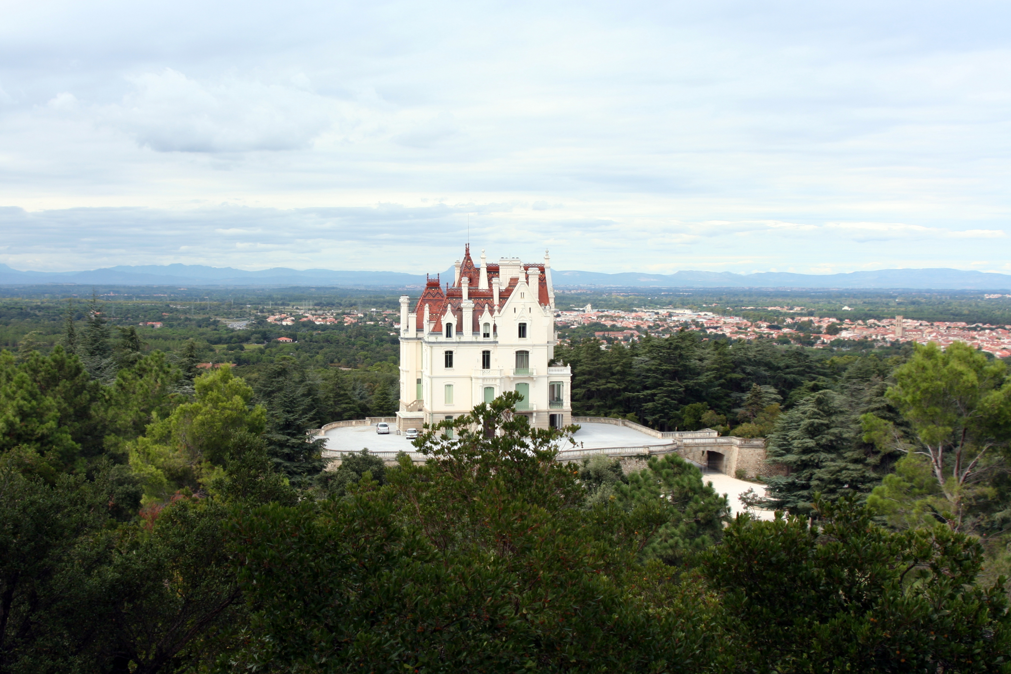 French winery chateau