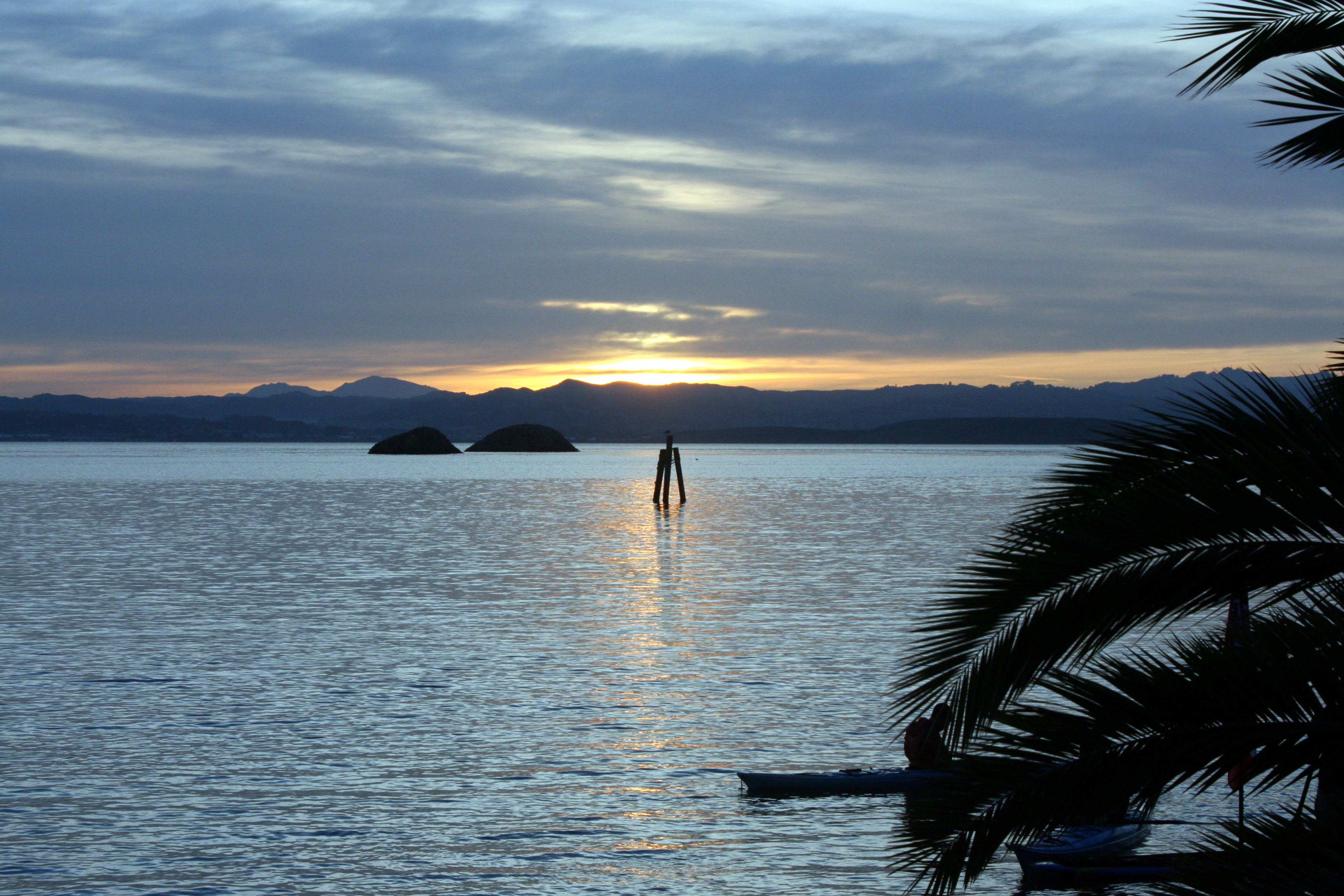 Sunrise over San Pablo bay