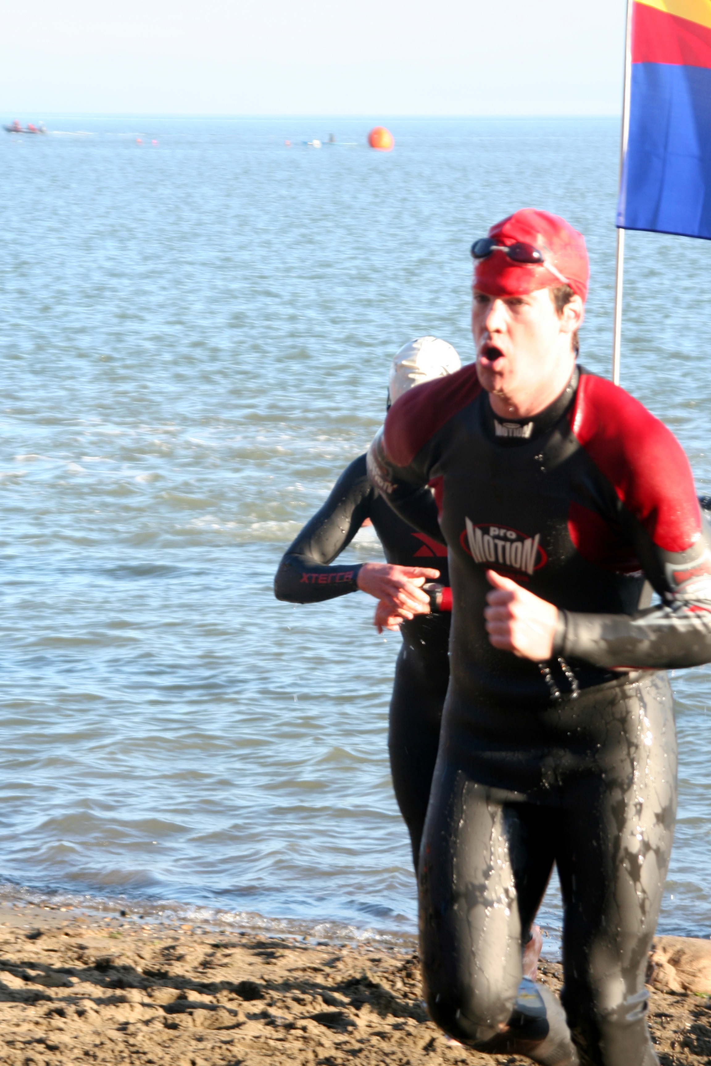 Coming out of the water