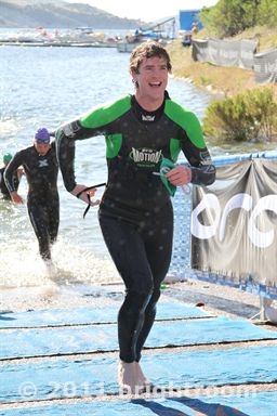 Coming out of the water