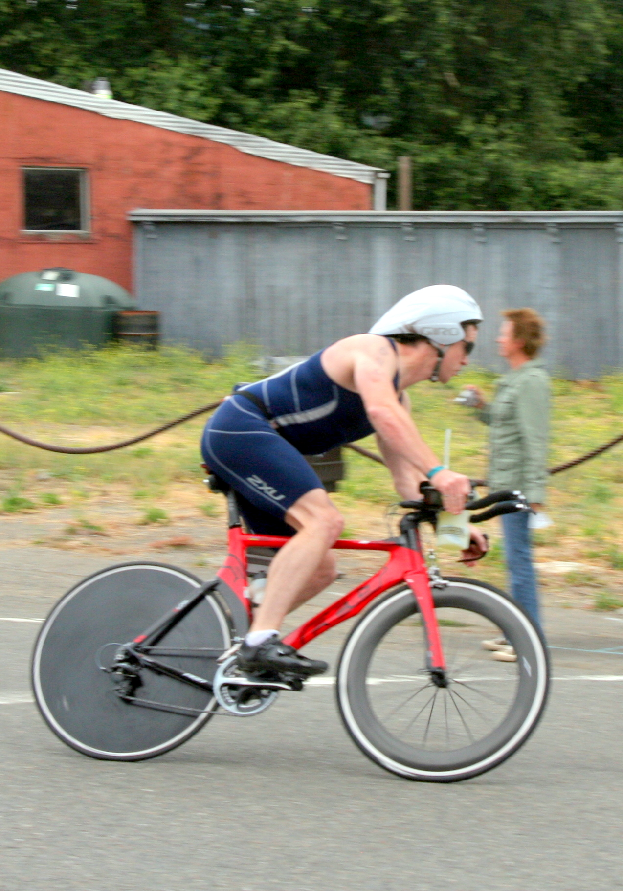 Halfway through the bike