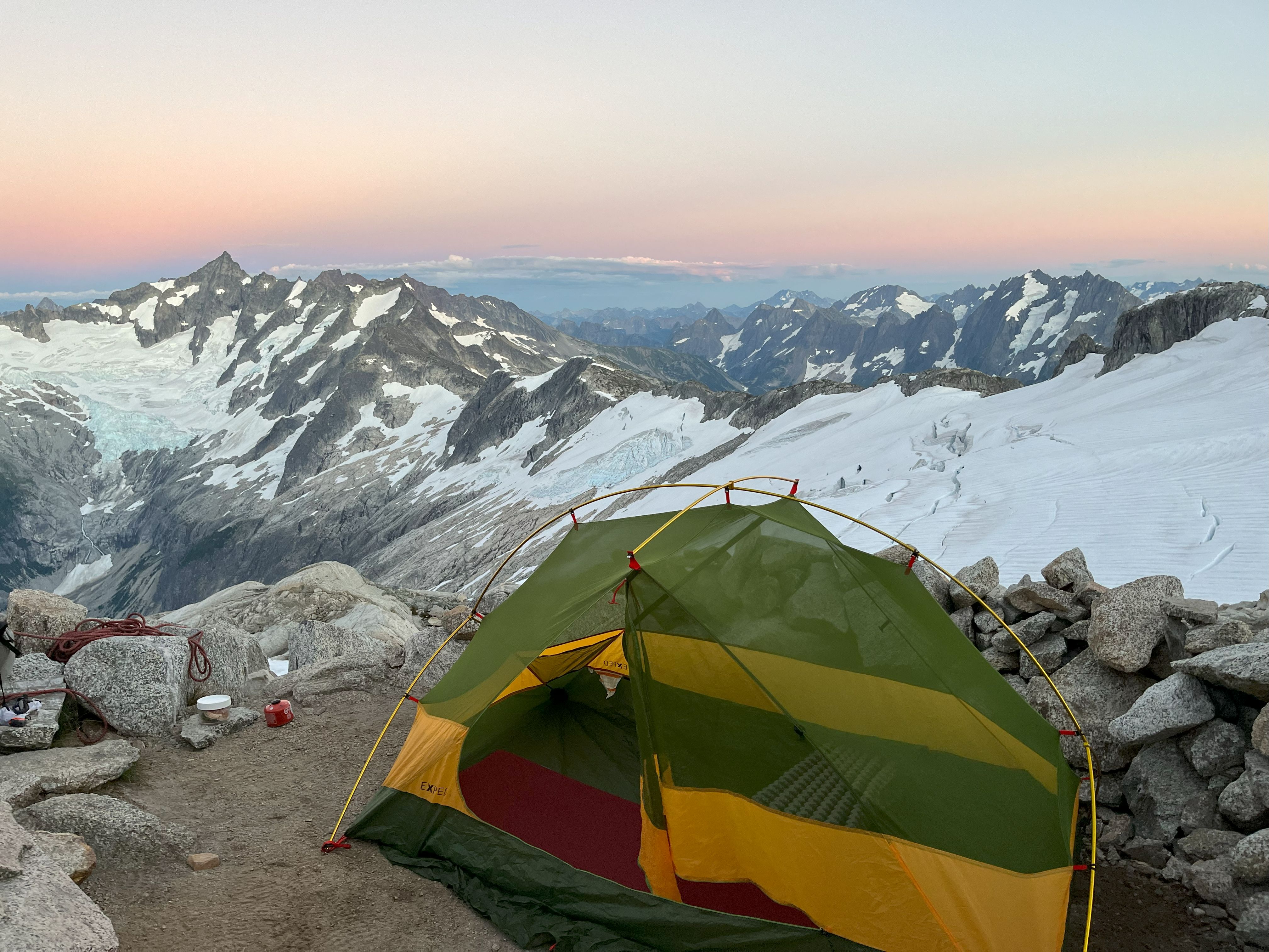Camp on Inspiration Glacier