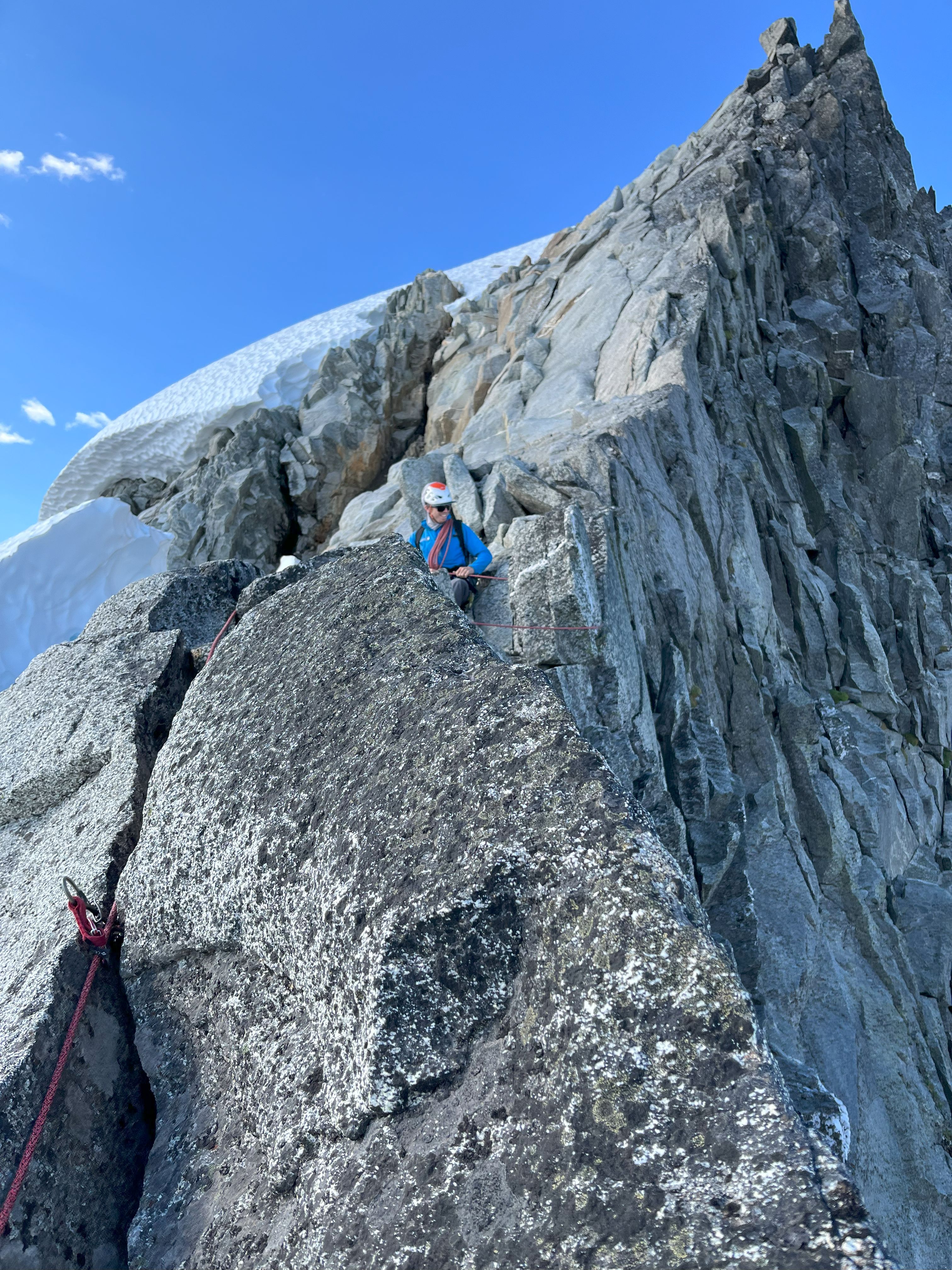 Climbing the ridgeline