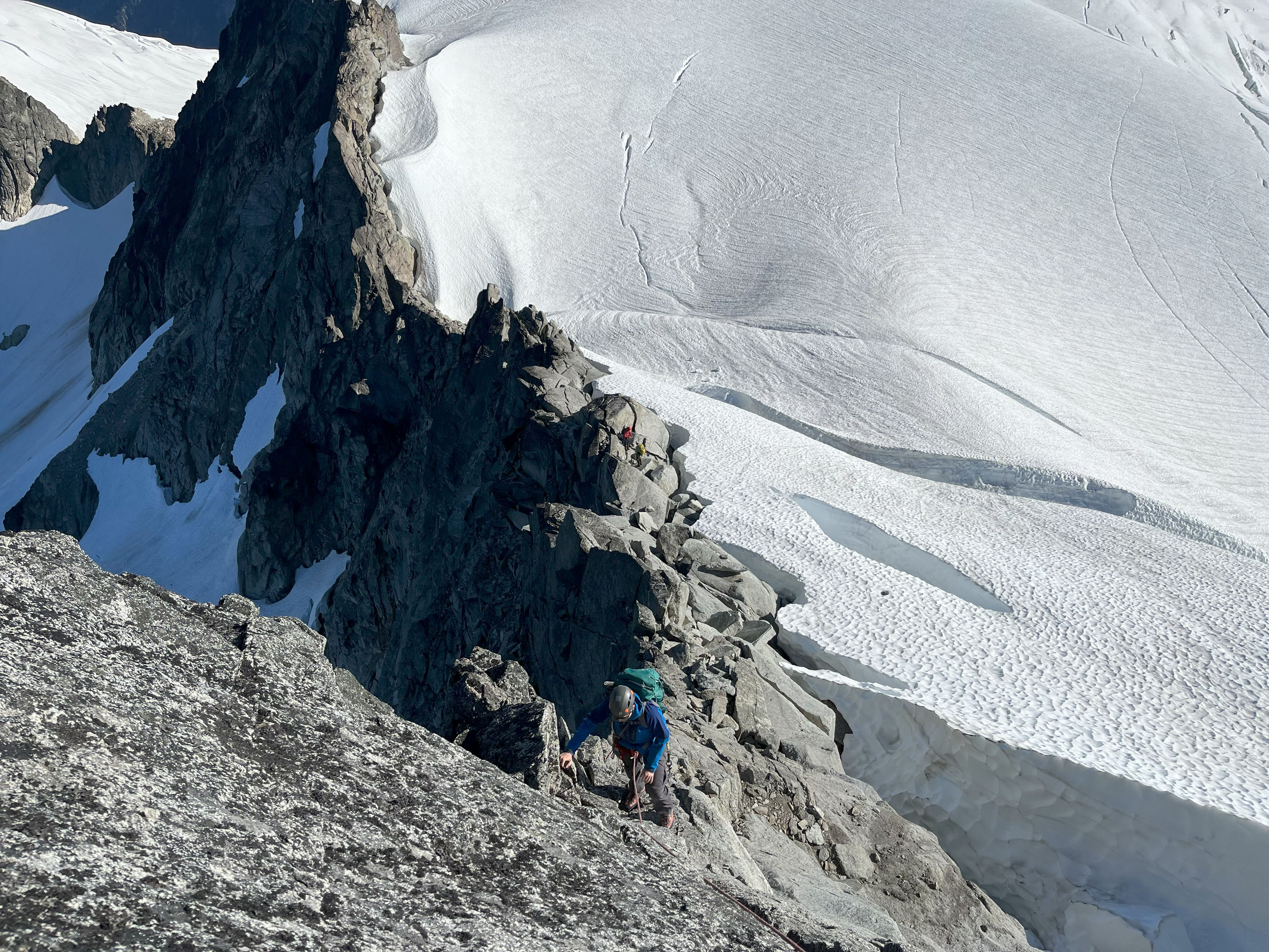 Climbing the ridgeline