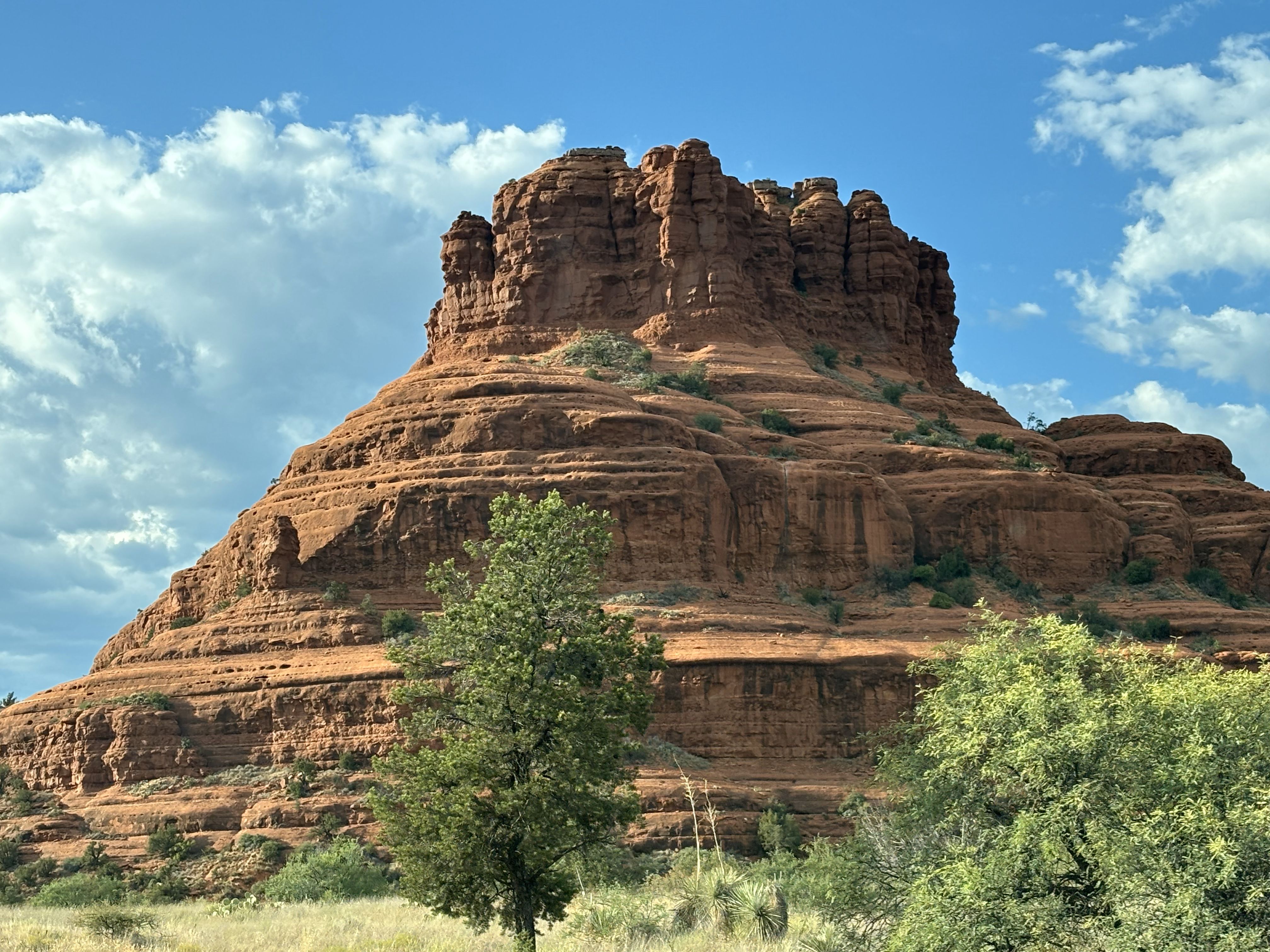 Red rocky outcroppings