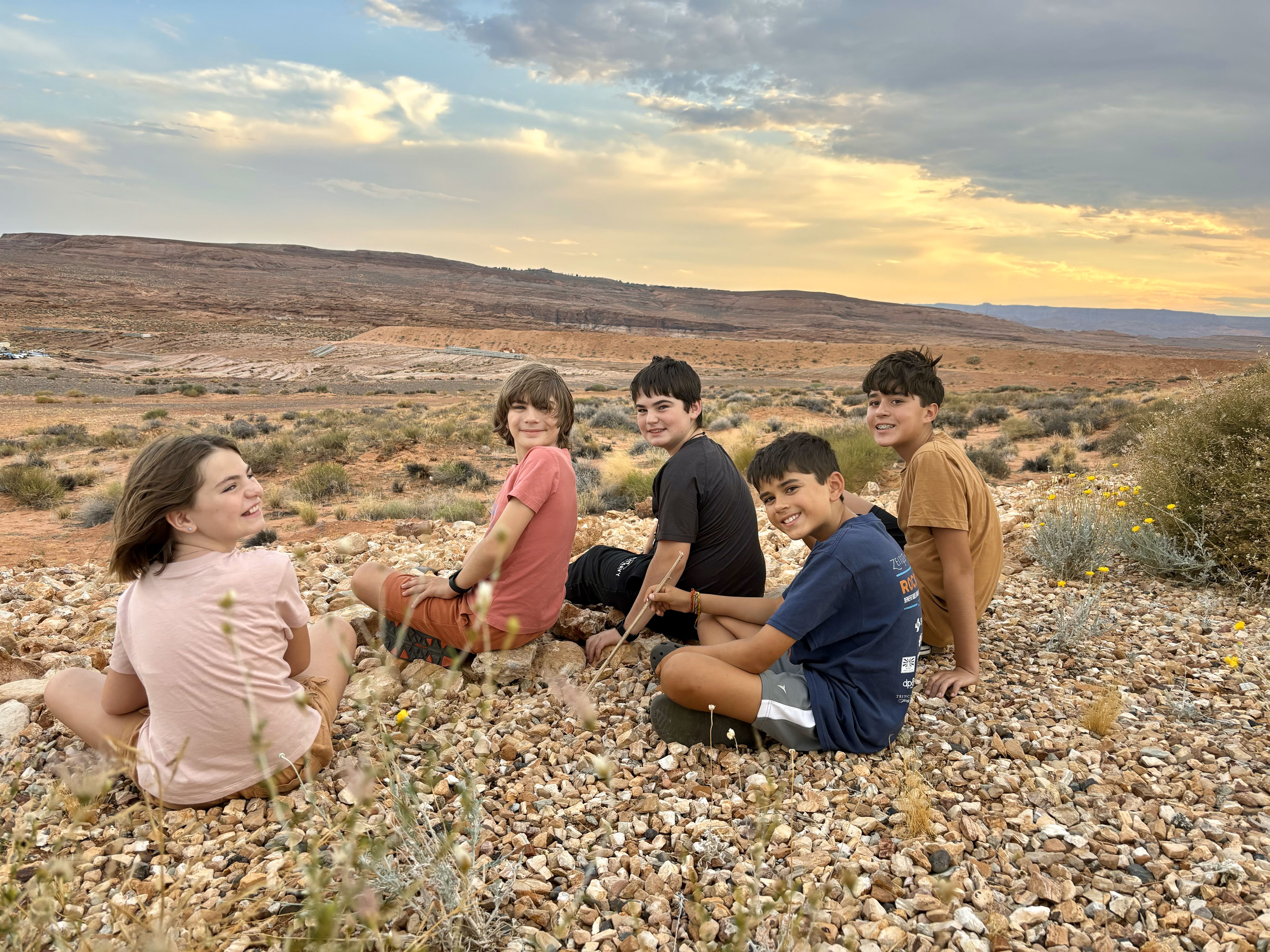 Kids at Antelope Point Marina