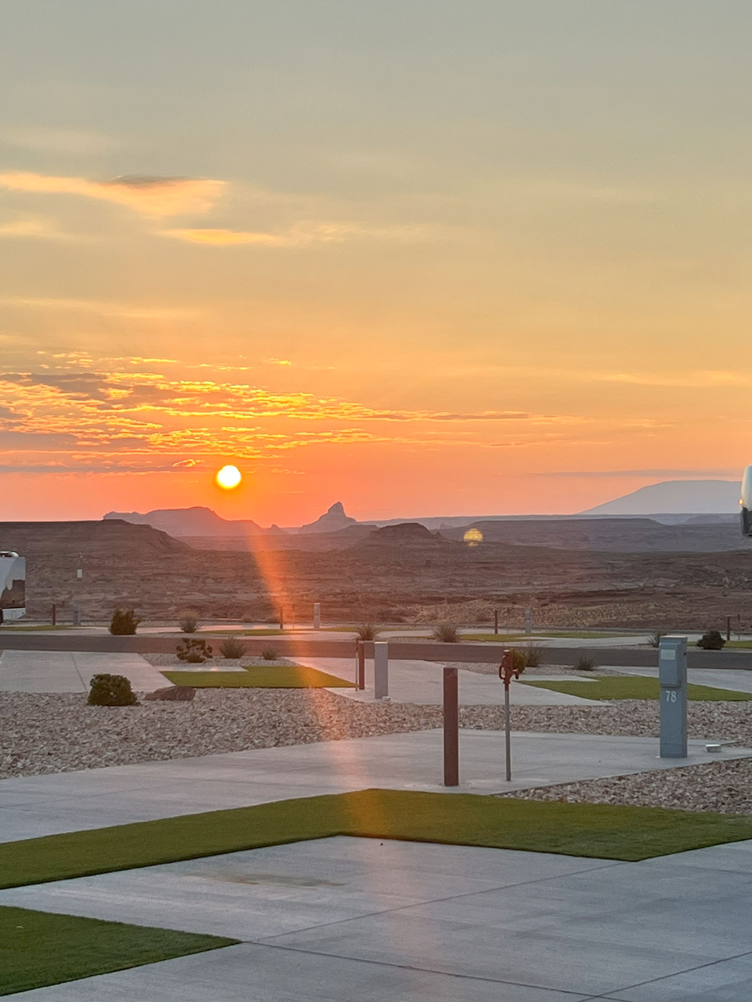Sundown at Antelope Point Marina