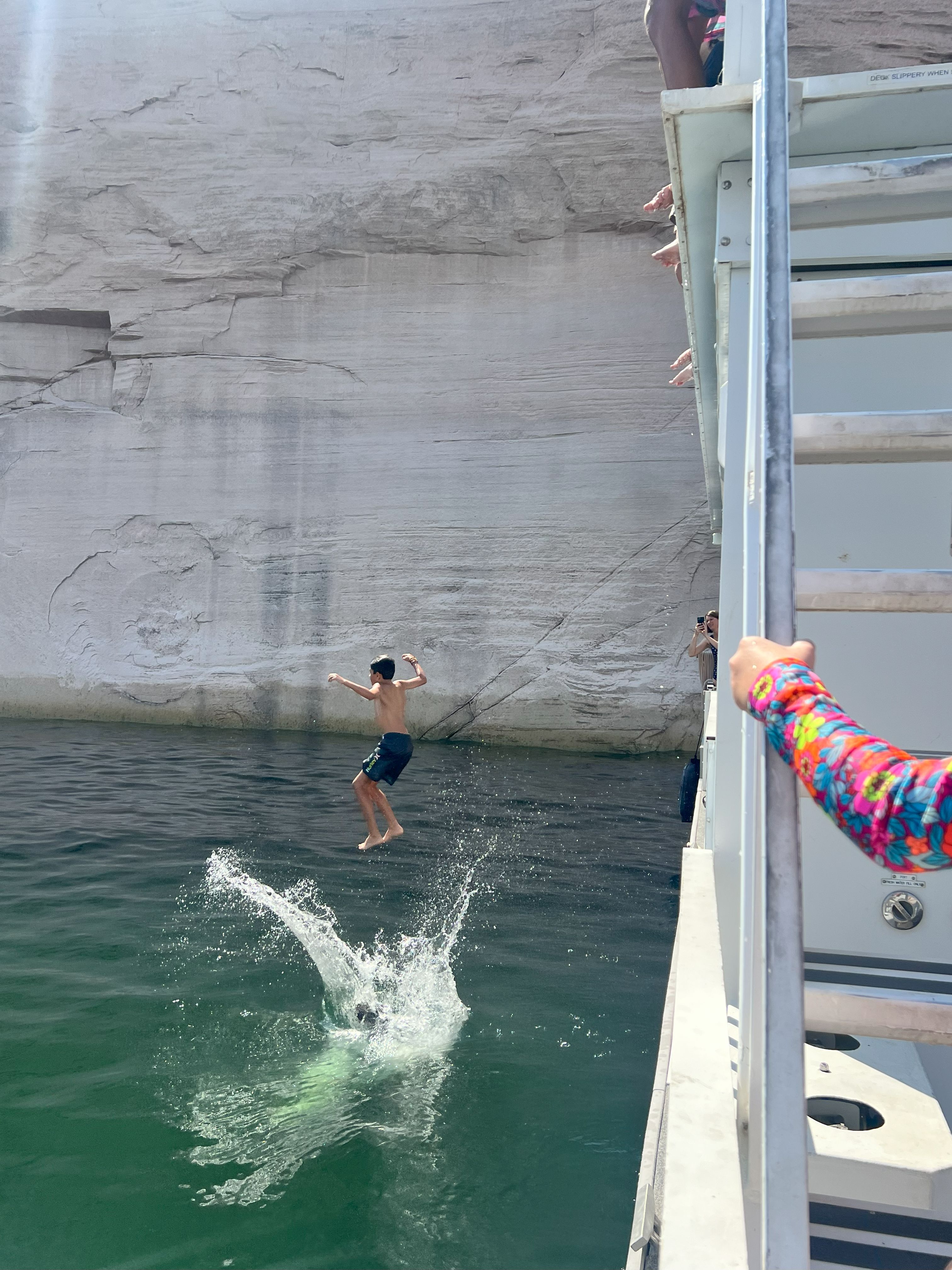 Miles and Quinn jumping