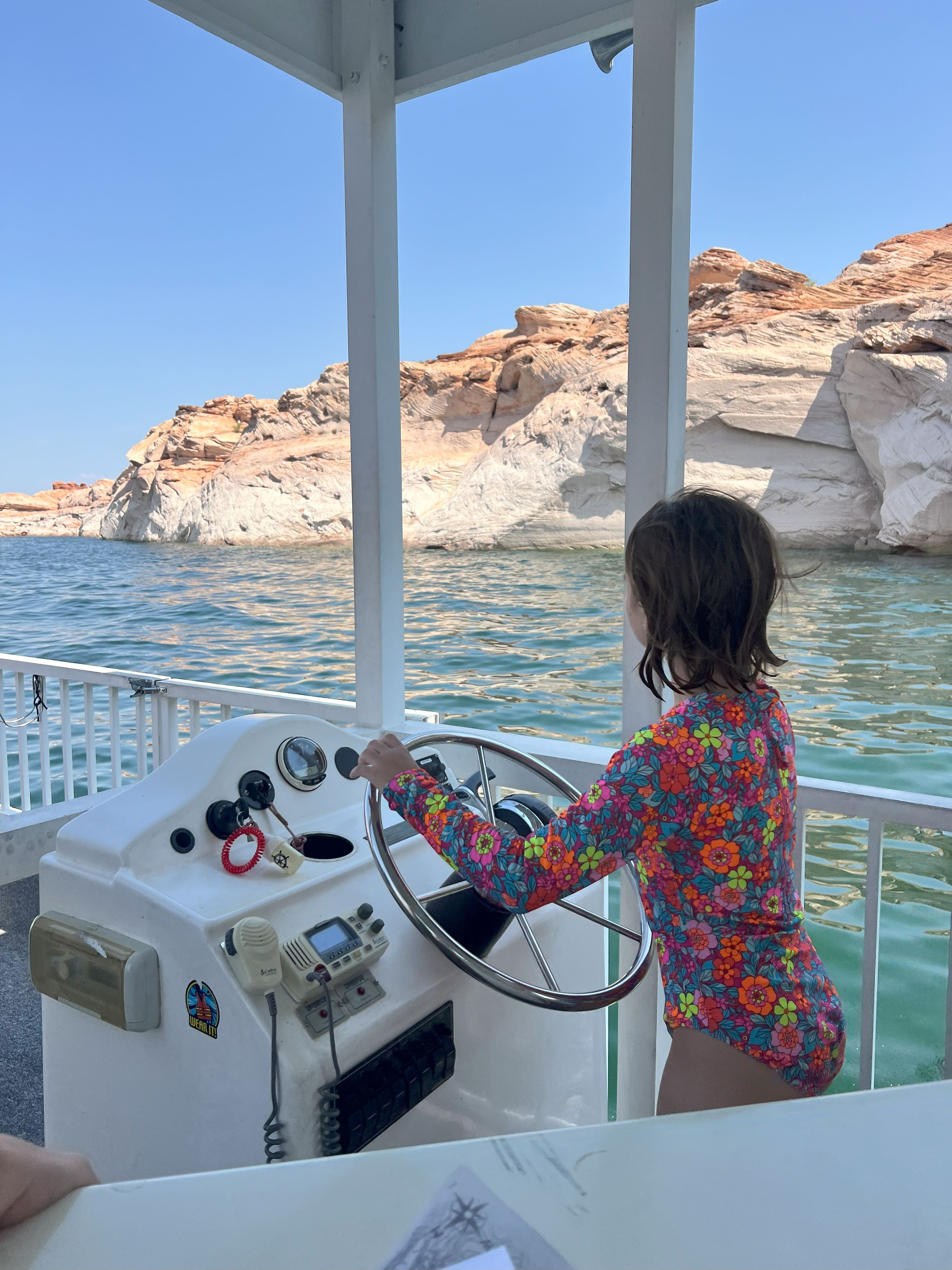 Harriet at the helm