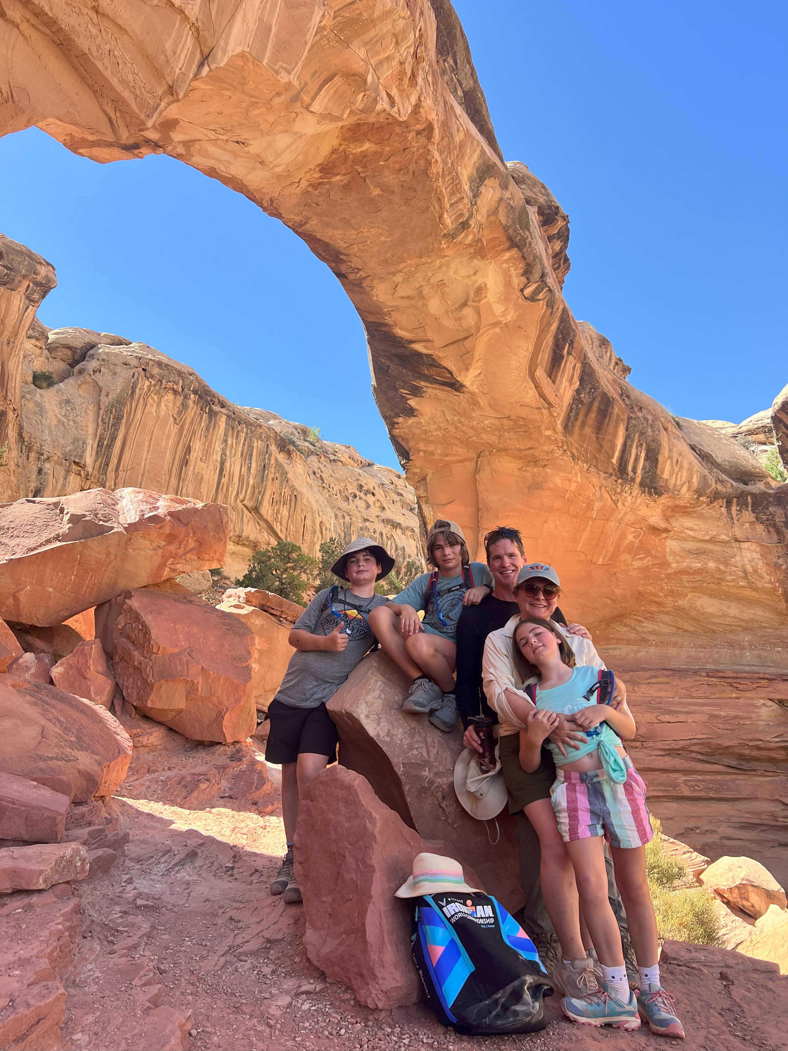 Chilling at the arch