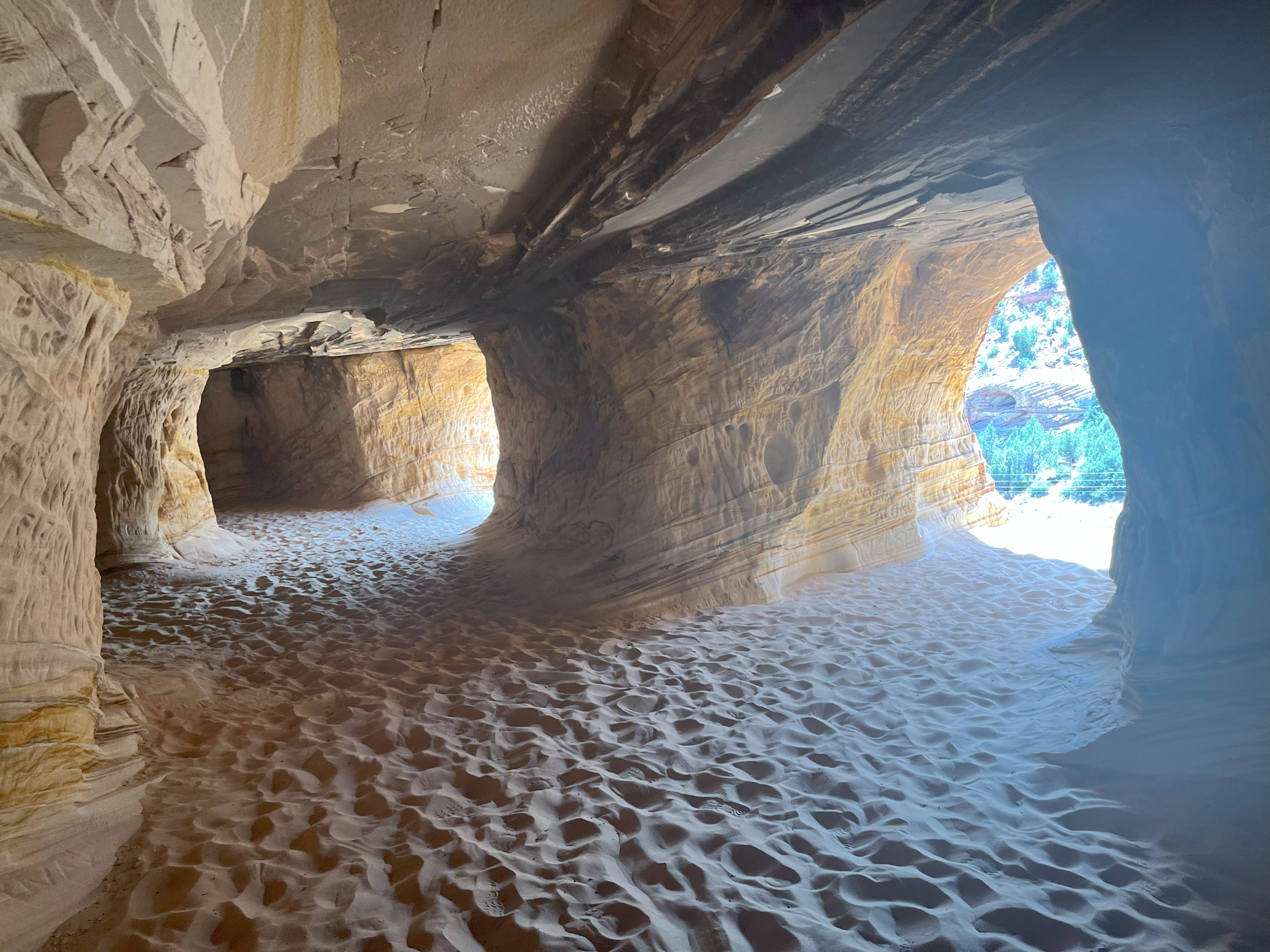 Sandstone caves