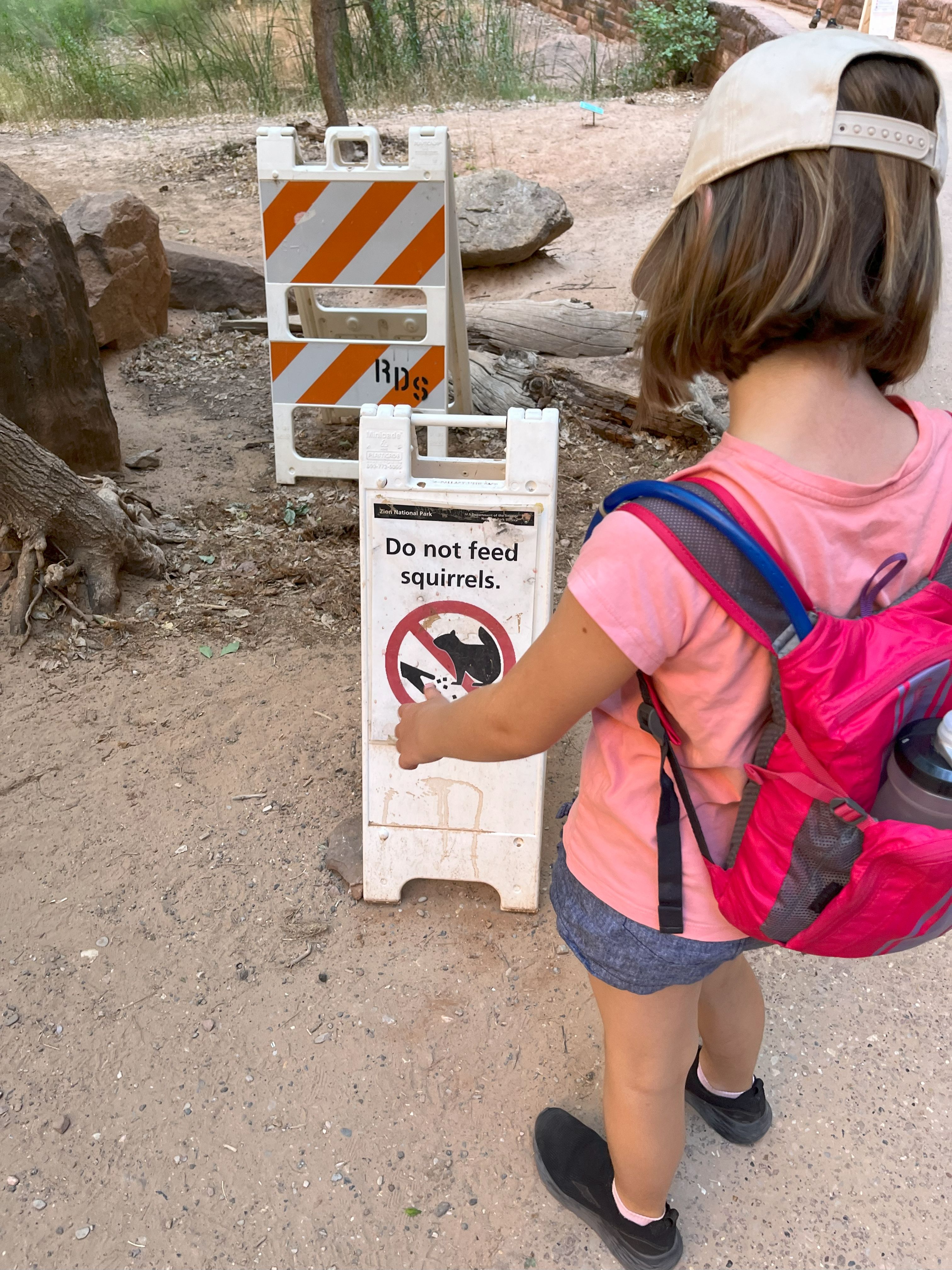 Harriet don't feed the squirrels