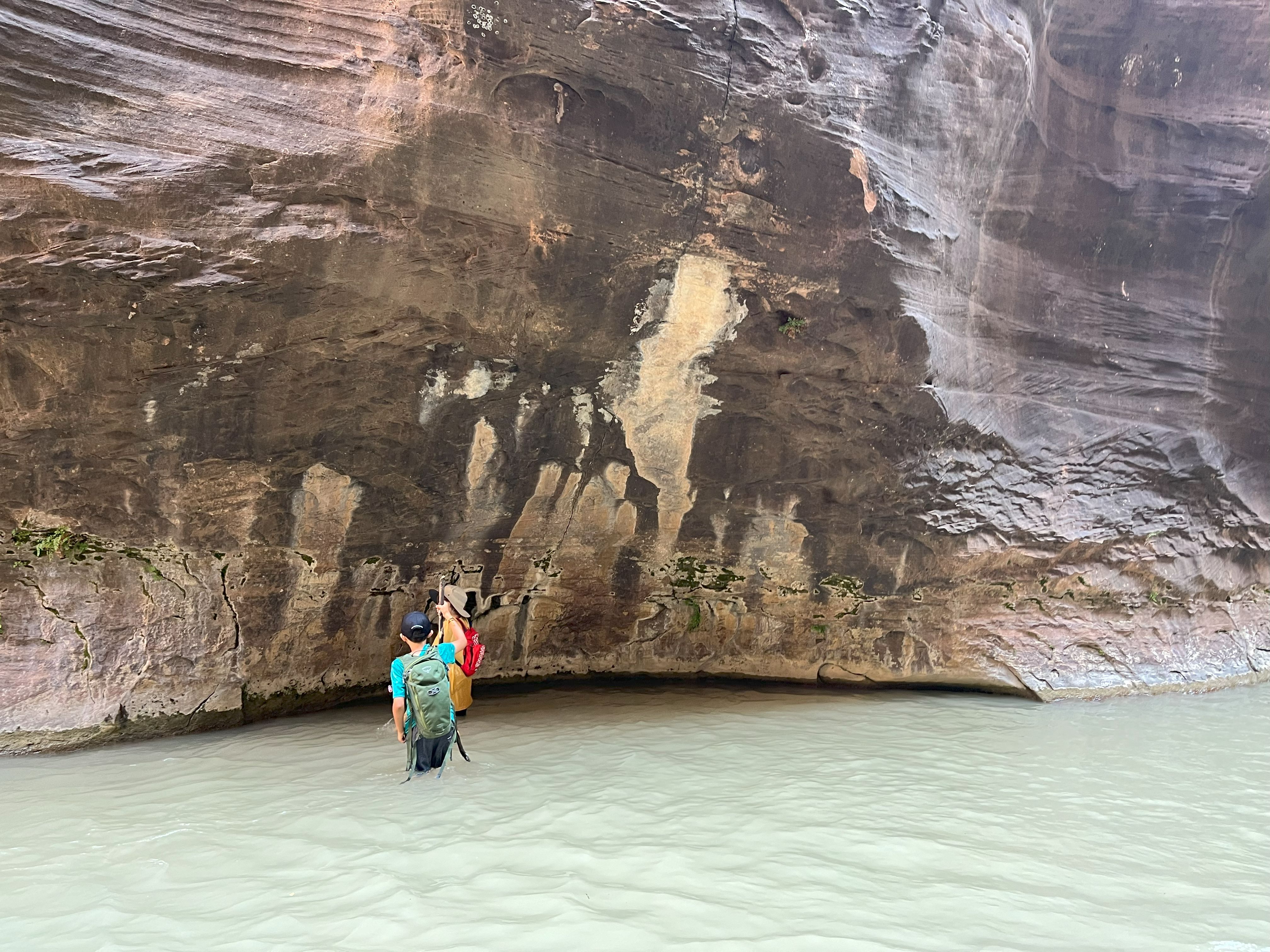 Charlie and Quinn checking out the rocks