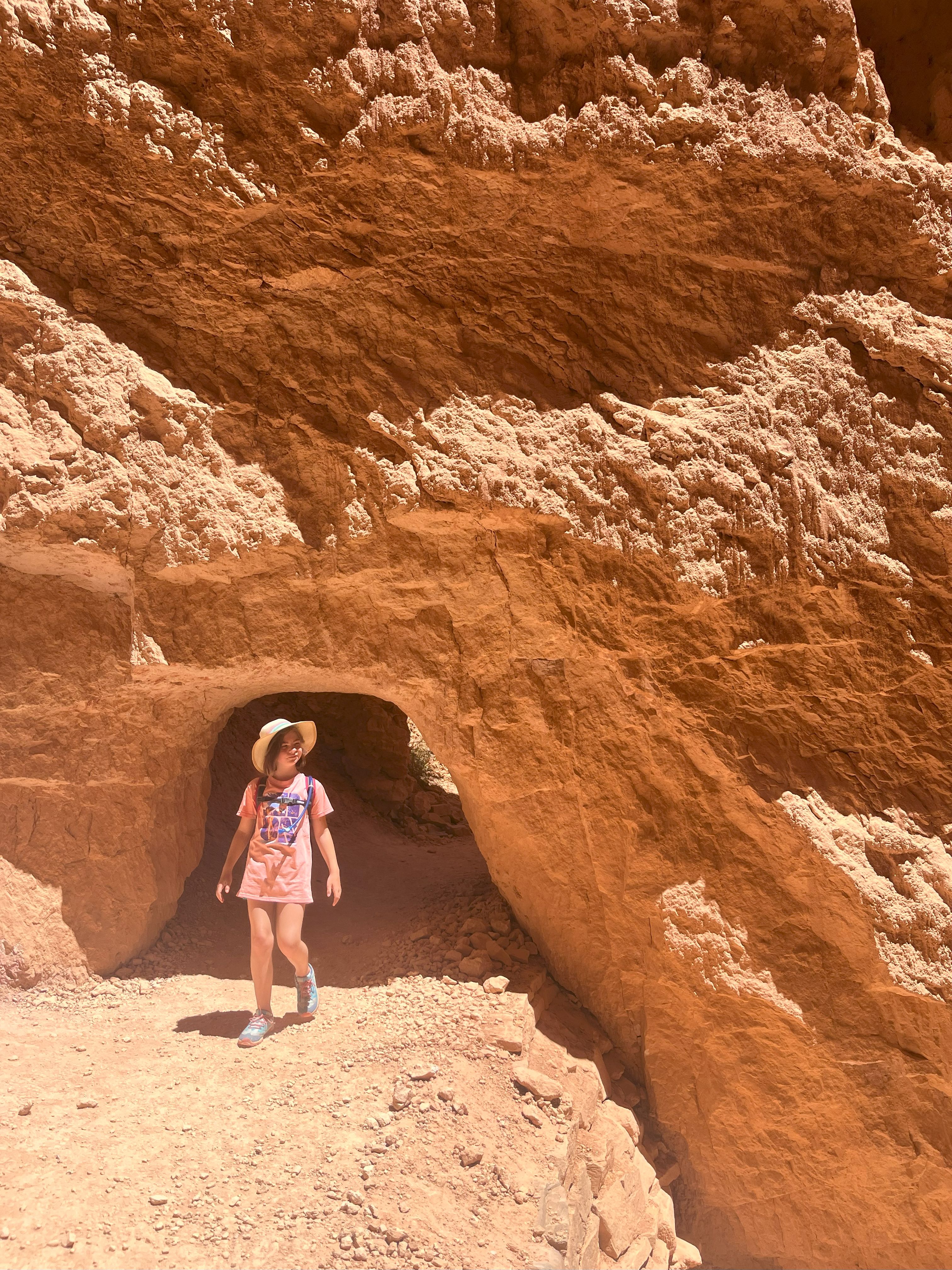 Harriet emerging from the hole