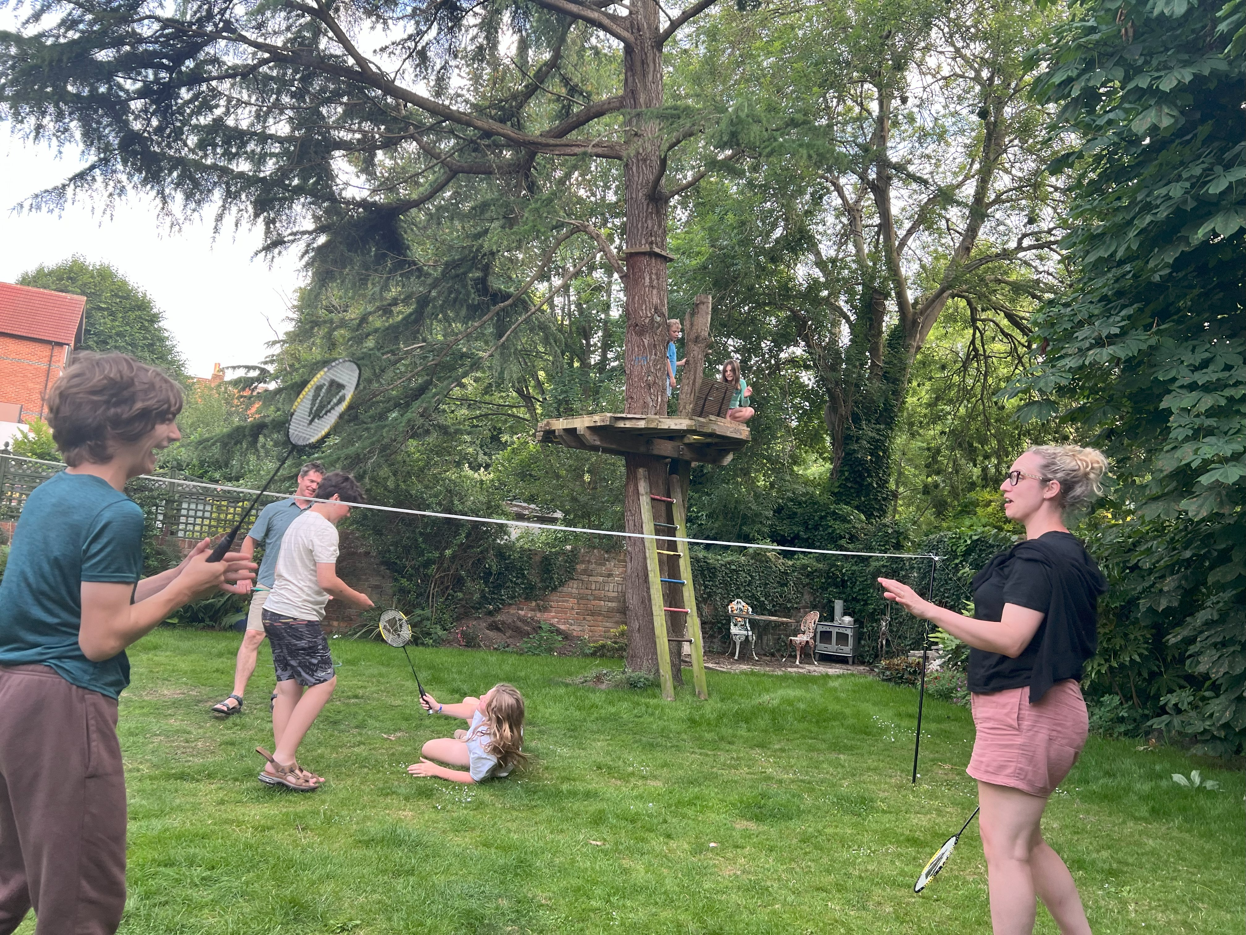 Badminton backyard