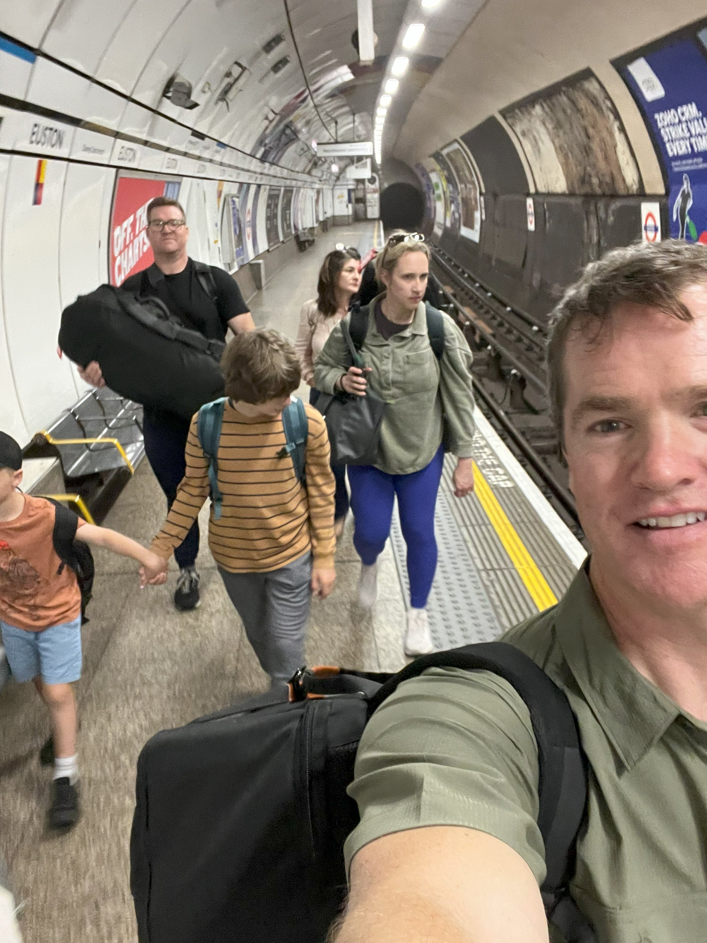 Hold hands with travel buddy