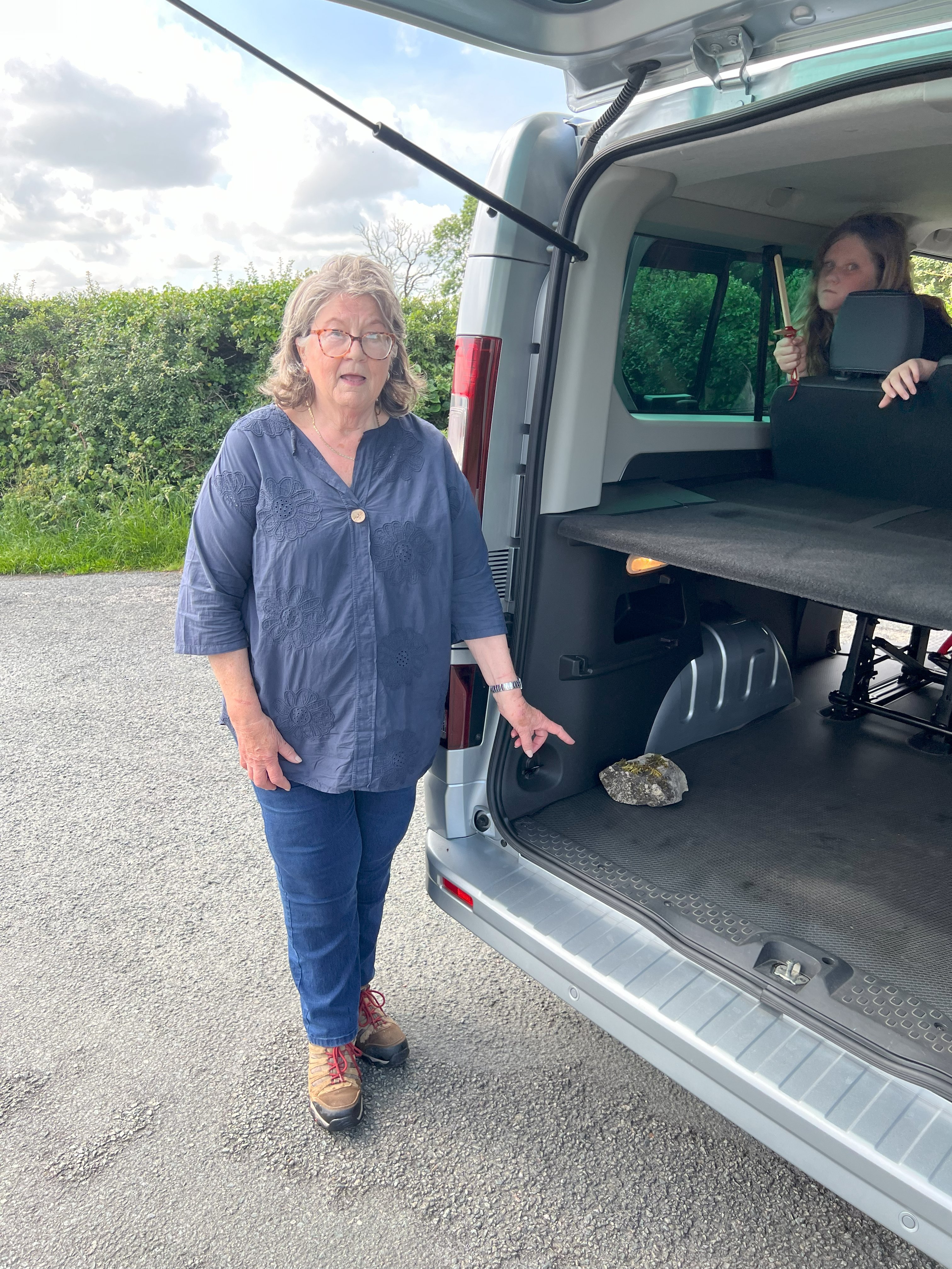 Stealing rocks for lawn ornaments