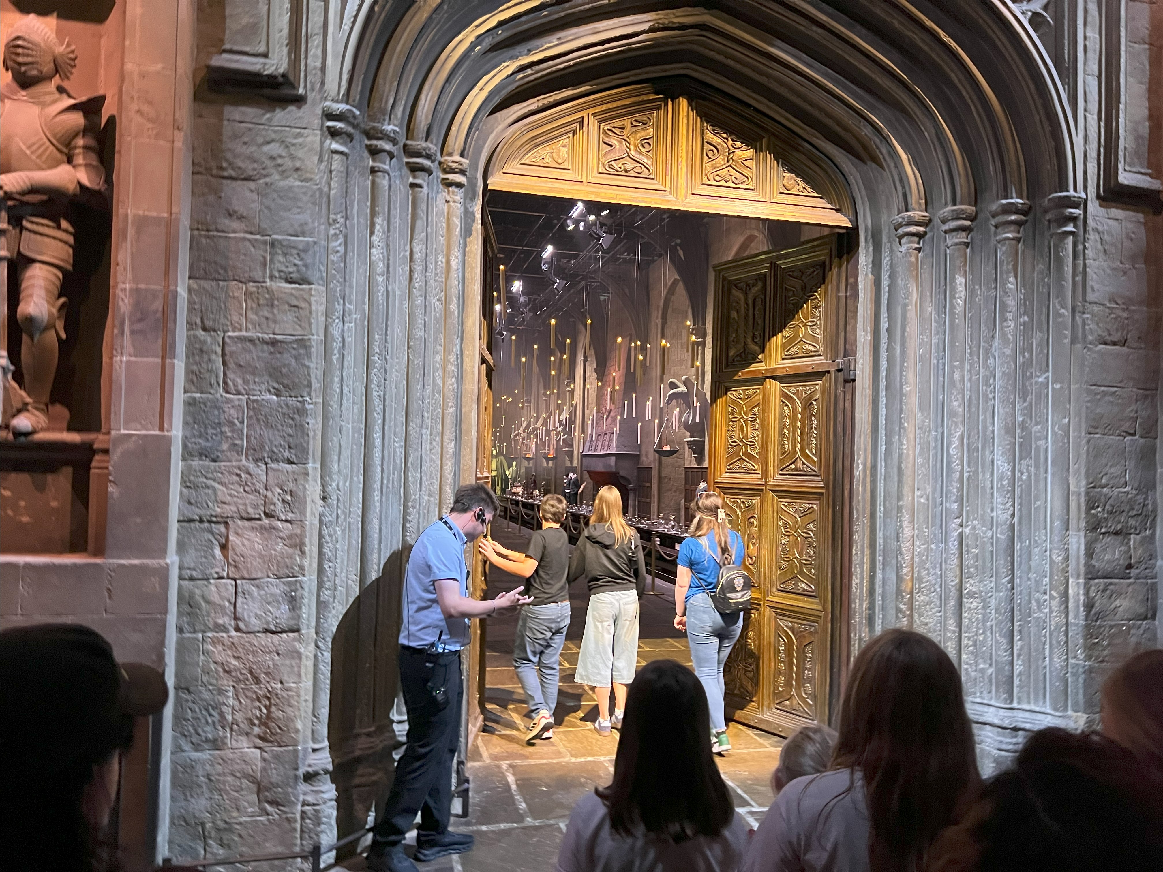 Miles opens the doors